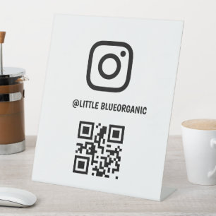 Expositor En L Letrero de pedestal de Instagram Tu nombre de In