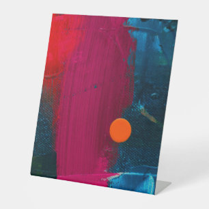 Expositor En L Letrero de pedestal de plástico 10"X12"
