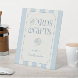 Expositor En L Letrero de pedestal de tarjetas y regalos de solte