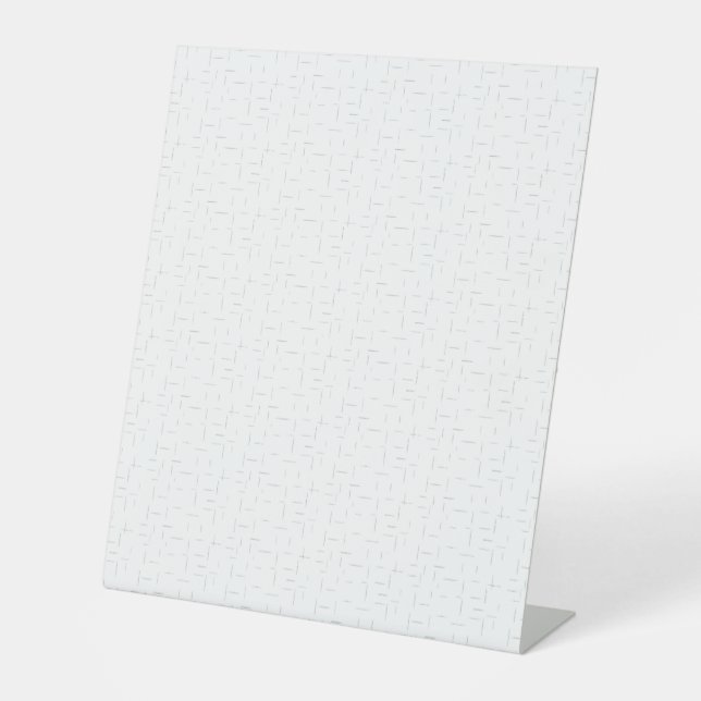 Expositor En L Letrero de pedestal moderno | Exposición minimalis (Anverso)