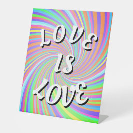 Expositor En L Letrero de pedestal Orgullo Amor es Amor