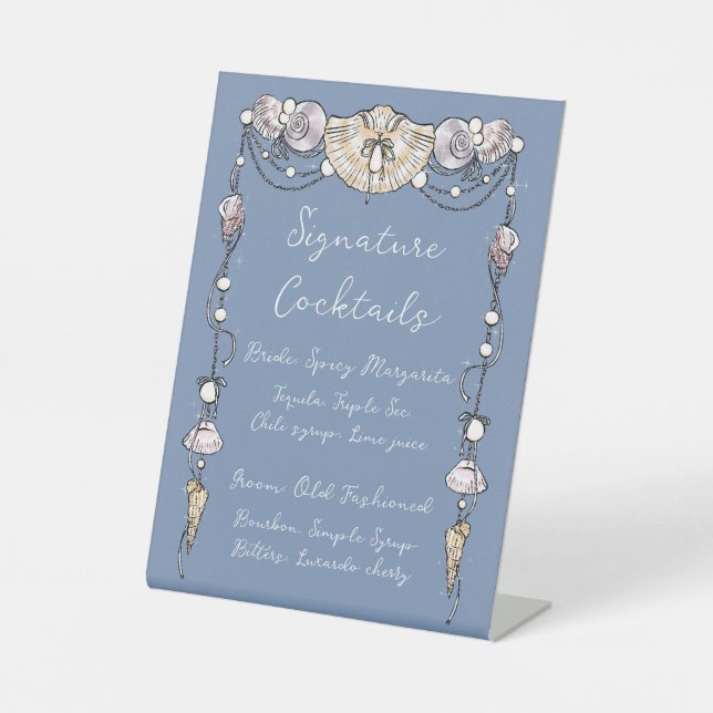 Expositor En L Letrero de pedestal para cócteles exclusivos (Anverso)