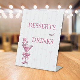 Expositor En L Letrero de Postres y Bebidas | Un Poco Comprometid