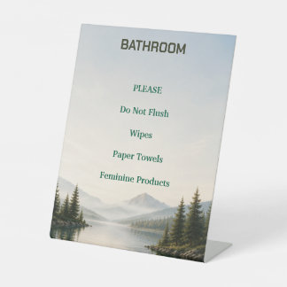 Expositor En L Letrero de Reglas del Baño en Airbnb de Casa de La