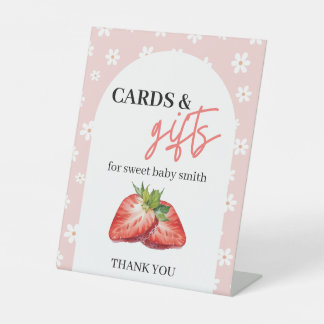 Expositor En L Letrero de tarjetas y regalos Berry Sweet