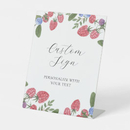 Expositor En L Letrero de texto personalizado Bayas dulces de ver