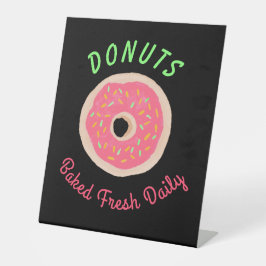 Expositor En L Letrero de tienda de donas falso neón horneadas fr