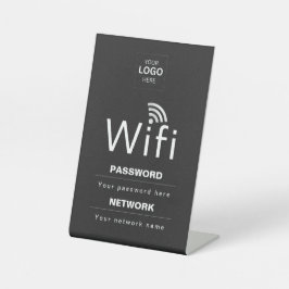 Expositor En L Letrero de WiFi personalizado para negocios con su