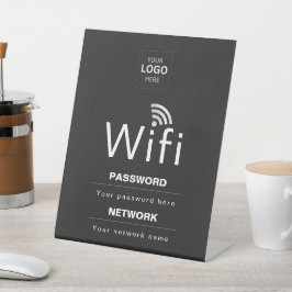 Expositor En L Letrero de WiFi personalizado para negocios con tu