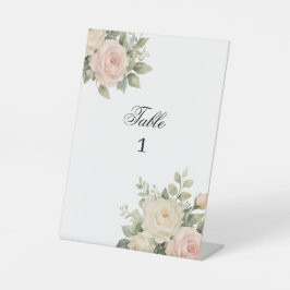 Expositor En L Letrero Minimalista de Eucalipto para Mesa de Boda