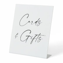 Letrero para mesa de bodas Rustic Cards & Gifts