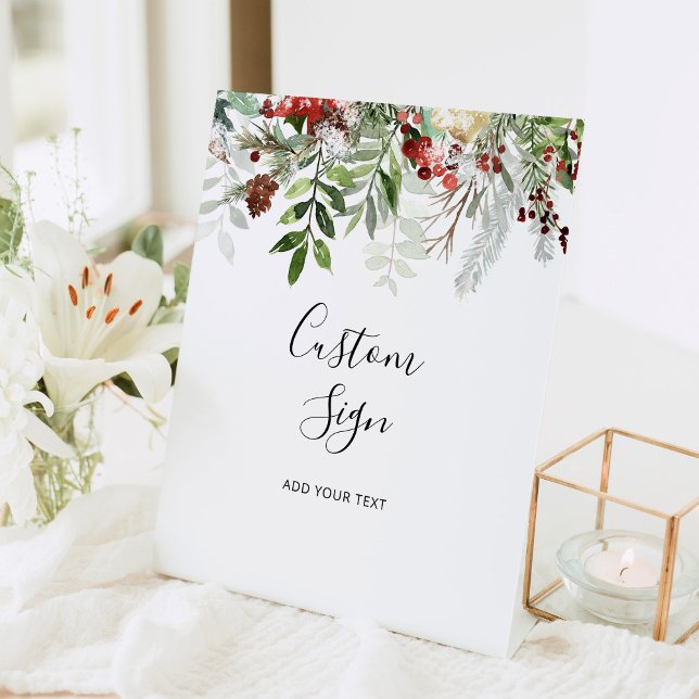 Expositor En L Letrero personalizado de hoja perenne (Subido por el creador)