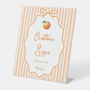 Expositor En L Letrero personalizado para baby shower de Little C