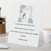 Letrero Personalizado para Recepción de Boda