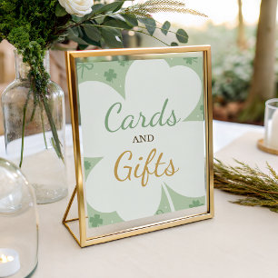Expositor En L Letreros de tarjetas y regalos de la suerte