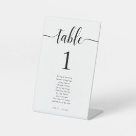 Expositor En L Leyton Número de tabla de Bodas Minimalistas moder