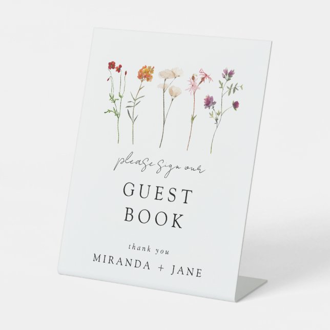 Expositor En L Libro de Boda Floral de Orgullo Lésbico (Anverso)