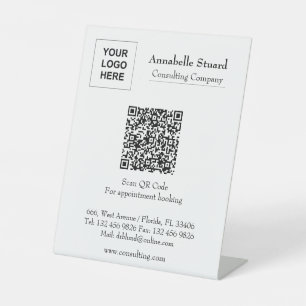 Expositor En L Libro de citas Código QR empresa profesional Pede