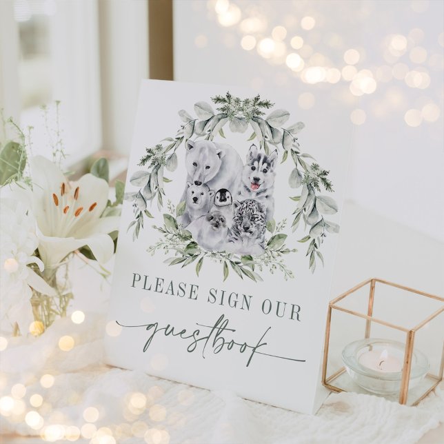 Expositor En L Libro de firmas de animales árticos de arte de vac (Subido por el creador)