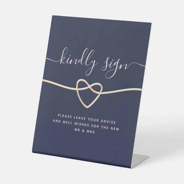 Expositor En L Libro de firmas de boda (Anverso)