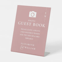 Libro de firmas de fotos de monograma Rosa Polvori