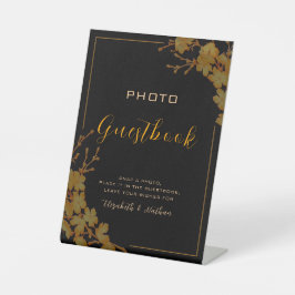 Expositor En L Libro de ilustraciones de Florales en Negro y Oro