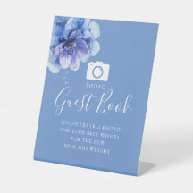 Libro de Invitados de Boda con Foto Floral Botánic