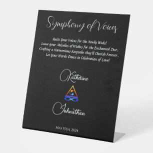 Expositor En L Libro de invitados de boda en audio-Sinfonía de am