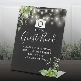 Expositor En L Libro de invitados de fotos Vegetación Boda en bla