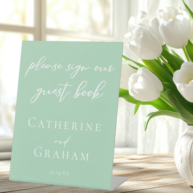 Expositor En L Libro de Invitados de la Boda Verde de Primavera B (Subido por el creador)