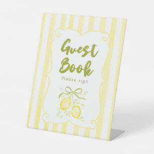 Expositor En L Libro de invitados para baby shower con tema de li