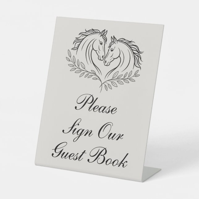 Expositor En L Libro de Invitados Rústico de Bodas Campestre (Anverso)