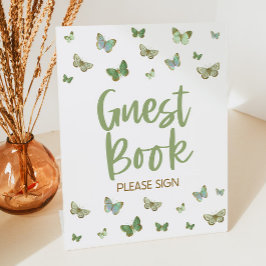 Expositor En L Libro de mariposa verde por favor Rótulo Fiesta Ró