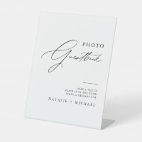 Libro de visitas de Boda de caligrafía simple