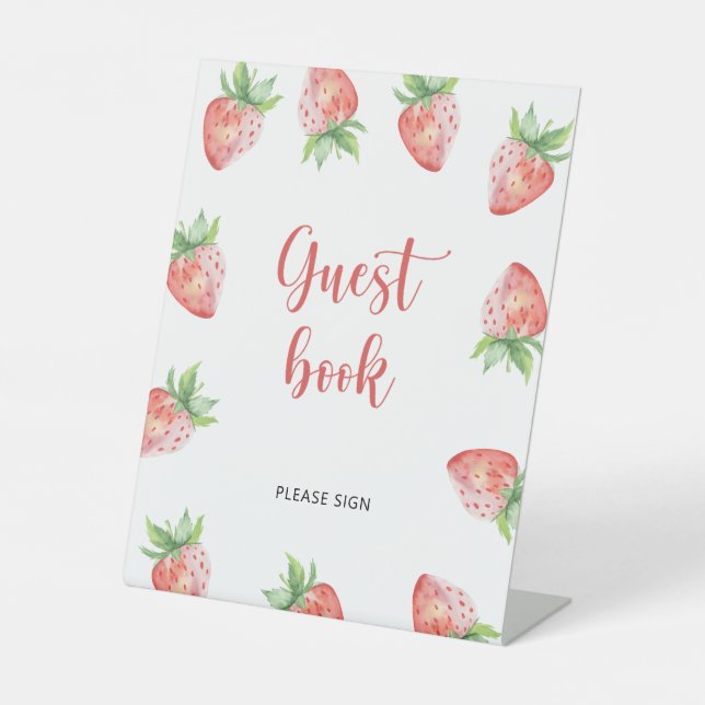 Expositor En L Libro de visitas dulce fresa (Anverso)