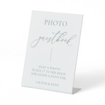 Libro Minimalista de fotografías Dusty Blue Gray