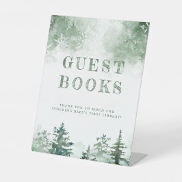 Expositor En L Libros de Baby Shower para bebés en los bosques de