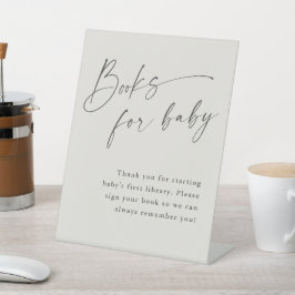 Expositor En L Libros de guiones para el Baby Shower neutral del 