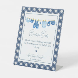Expositor En L Libros de regalo para bebé con mezclilla para baby