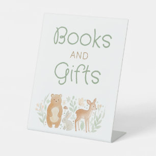 Expositor En L Libros y regalos de animales del bosque Cumpleaños