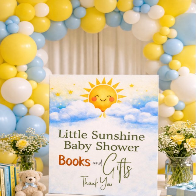 Expositor En L Libros y regalos para baby shower de solcito (Subido por el creador)