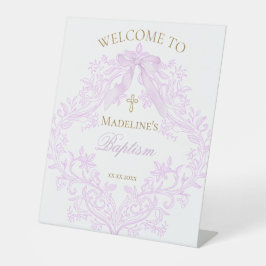 Expositor En L lilac design Baptism welcome