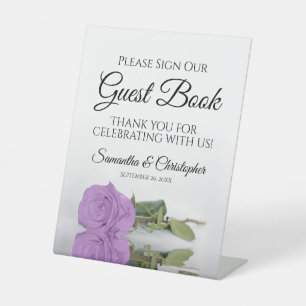 Expositor En L Lilac Purple Rosa Por Favor Rótulo Nuestro Libro D