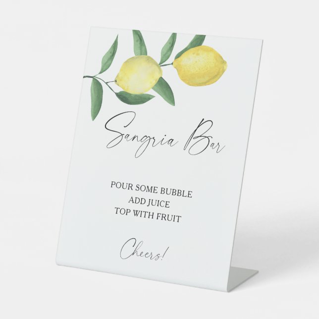 Expositor En L Limón cítrico acuarela - barra sangrienta (Anverso)