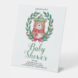 Expositor En L lindo oso acuarela bebé