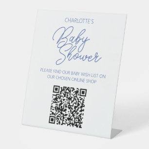 Expositor En L Lista de deseos de bebé Código QR Solución de rega
