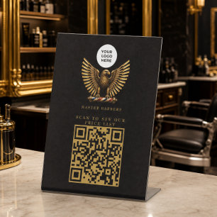Expositor En L Lista de precios de código QR de la elegante barbe