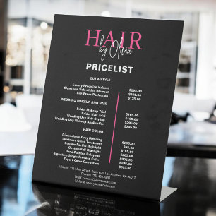 Expositor En L Lista de precios de pelo rosado negro