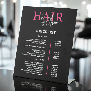 Expositor En L Lista de precios de pelo rosado negro