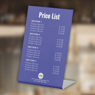 Expositor En L Lista de precios de personalizado o servicios senc